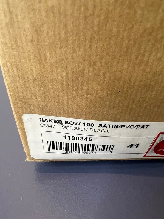 Christian Louboutin Naked Bow 100 Black Satin Patent Pumps EU 41 NIB - Picture 3 of 13